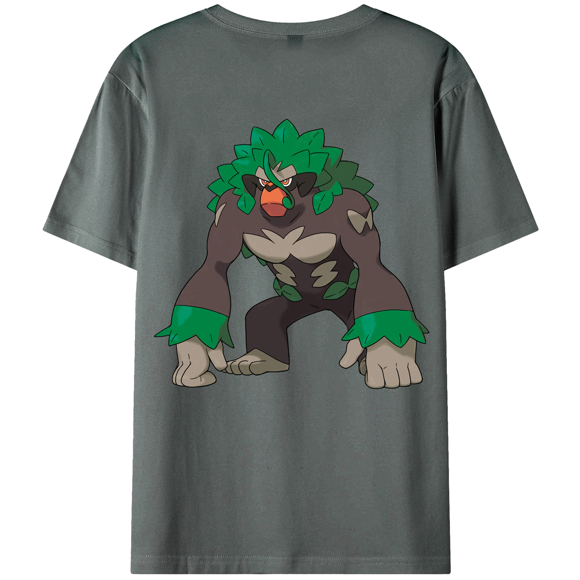（画像用） ポケットモンスター Pokémon 綿100％ メンズ半袖Tシャツ（バックプリント） 通気性